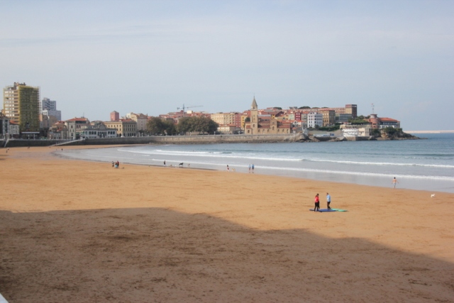 Finally we reached the sea..more specifically a town called Gijon...